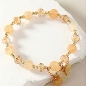 Fashionable Handmade Butterfly Charm Beaded Bracelet